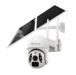 Caméra solaire WiFi intelligente Tellur, P&T, 3MP, 2K UltraHD, PIR, panneau solaire 20W, blanc - Neuf