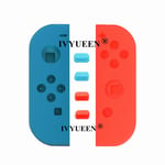 Rouge Néon Bleu - Coque Blanche De Remplacement Pour Manette Joy Con, Pour Nintendo Switch Oled, Avec Bouton Sr Sl