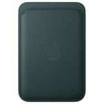 Apple Porte-cartes en tissage fin avec MagSafe pour Apple iPhone - Vert Foncé