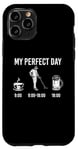 Coque pour iPhone 11 Pro My Perfect Day Coffee Metal Detector Beer