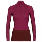 Icebreaker ZoneKnit 260 LS Half Zip W's cherry/espresso/flash/cb XS