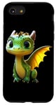 Coque pour iPhone SE (2020) / 7 / 8 Dragon Petit Bébé Vert Dragon Doux Dragons