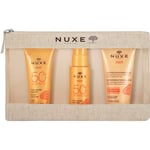 Nuxe Body care Sun Gift set Creme Solaire Fondante SPF 50 30 ml + Spray Solaire Delicieux SPF50 50 ml + Lait Fraicheur Apres 50 ml