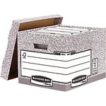 Bankers Box System Archive Boxes Grey 285(H) x 333(W) x 390(D) mm Pack of 10