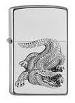 ZIPPO - Croco - emblème - Satin Chrome - Briquet tempête, Rechargeable, dans Un boîte Cadeau