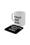 World`s Best Boss Mug & Coaster Set