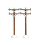 Lemax Accessory -  Telephone Poles, Set Of 2 - 64461