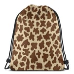 wallxxj Drawstring Bags Giraffe Skin Print Drawstring Bags School Cinch Bags Casual Student Durable Drawstring Backpack Cozy Unique Vintage Travel Fashion