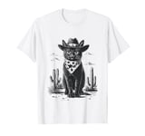 Black Cat in Cowboy Boots T-Shirt