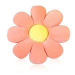 Blomster golvkudde Daisy blomma form kudde söt sittdyna plysch stolskudde kastkudde heminredning för flickor kvinnor (rosa, 38cm) Pink