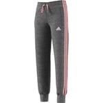 Grå Adidas YB 3S Slim Pant Joggebukse