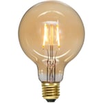 LED-lampa E27 G95 Plain Amber