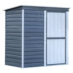 Abri de jardin métal Gris - Monopente - 2,35m² - SHED IN BOX  