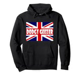 Funny British Slang Dodgy Geezer Union Jack Flag Men Adults Pullover Hoodie