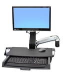 Ergotron StyleView monteringssett - for LCD-skjerm / tastatur / mus / strekkodeskanner - polert aluminium