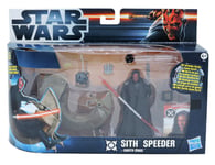 Sith Speeder Darth Maul 10cm 2012 Wars Star Figurine Hasbro Misb Vehicle