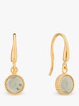 Auree Barcelona Birthstone Gold Vermeil Drop Earrings