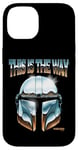 Coque pour iPhone 14 Star Wars The Mandalorian This Is The Way Helmet Shine