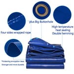 ZHANGGUOHUA Bache Imperméable avec Oeillet | Bache De Protection Extérieur & Intérieur | Bache Étanche & Résistante À l'eau Et UV | Epaisse Densité 600g/m² (Color : Blue, Size : 3x3m)