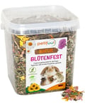 petifool Blütenfest 380 g – Complément alimentaire pour rongeurs – Nourriture naturelle pour rongeurs pour lapins, cochons d'Inde, hamsters, chinchilla et plus encore – Sans additifs artificiels – 100