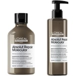 L'Oréal Professionnel Absolut Repair Molecular Shampoo & Rinse-Out Serum 300 ml + 250 ml - 550 ml