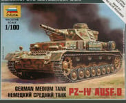 Panzer Pz-Iv Ausf.d German Medium Réservoir Tank Armato Plastique Kit 1:100