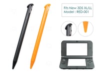 2 x Black Orange Plastic Pen Stylus for Nintendo - ̗̀new ̖́ 3DS XL/LL 2015+