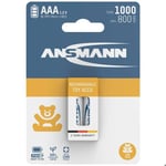 Ansmann 1311-0029 Uppladdningsbart batteri LR3 (AAA) NiMH 800 mAh 1,2 V 2 st.