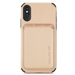 IPhone X/XS deksel med en magnetisk holder - Beige