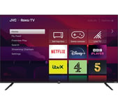 55" JVC LT-55CR530 Roku TV  Smart 4K Ultra HD HDR LED TV, Black