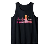 Retro Cat Lover | Pet | Kitten | My Medicine For Happiness Tank Top