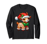 Funny Gingerbread Man Goat Christmas Womens Mens Kids Long Sleeve T-Shirt