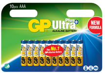 GP Ultra Plus Alkaline AAA-batteri 10-pack