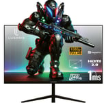 LUSORIS Écran Gaming G24IF240 24.5, Fast IPS, Full HD 1920x1080, 240Hz, 1ms, Adaptive Sync, G-Sync, AMD FreeSync, HDR 100, HDMI/DP, Flicker Free, Faible Lumière Bleue, Montage VESA