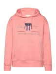 GANT Rel Archive Shield Hoodie Rosa