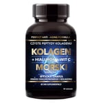 Marint kollagen + hyaluron + vitamin C 500 mg kosttillskott 90 tabletter