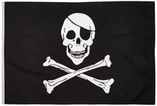 Standard de qualité Drapeaux Pirate Regular Drapeau en Polyester, Tissu, 4 by 6'