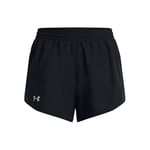 Under Armour Women's UA Fly by 3'' Shorts, Lightweight Shorts for Women, Comfortable Running Shorts, Breathable Gym Shorts Black