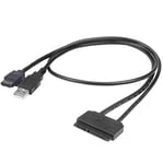 Akasa AK-CBSA03-80BK Câble eSATA pour HDD 2.5 SATA / SSD
