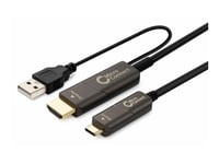 Microconnect Premium - Video Adapter - 24 Pin Usb-C Hann Til Hdmi Hann - 20 M - Svart - Active Optical Cable (Aoc), 4K 60Hz Støtte