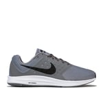 Nike Mens Downshifter 7 Running Trainers in Grey White Textile - Size UK 7.5