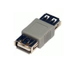 USB Female Cable Extender - Female USB 2.0 Coupler GREY