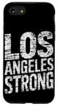 Coque pour iPhone SE (2020) / 7 / 8 Design typographique vieilli solide de Los Angeles