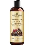 Handcraft Blends Jamaican Black Castor Oil - 236 ml - 100% Pure and Natural - Premium Grade Carrier Oil, Hair and Body Oil - for Hair Growth, Eyelashes and Eyebrows - Expeller-Pressed and Hexane-Free