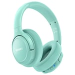 BERIBES Casque Bluetooth sans Fil - Durée de Lecture : 65 h - Casque sans Fil Bluetooth avec 6 Modes EQ - Style Around-Ear - pour iPhone/iPad/Android/Ordinateurs Portables Vert