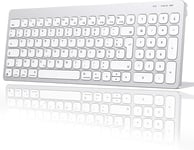 Clavier sans Fil pour Macbook- Clavier Bluetooth AZERTY avec Pav? Num?rique, Magic Keyboard Multim?dia Silencieux Compatible avec Mac Air/Pro.Mini 2017-2023 Aliment? par AAA Piles