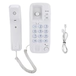 Yunir Telephone, Wall Mount Landline Telephone, Support Wall Hanging and Place on the Desktop, for Home, Hotel, etc(White)