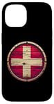 Coque pour iPhone 14 Drapeau vintage de la Suisse vieilli Proud Swiss Patriot