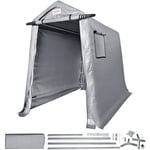 Mophorn - vevor Abri de Jardin, Tente de Rangement Garage Exterieur 182,9x243,8x213,4 cm Toutes Saisons avec Porte a Fermeture Eclair Enroulable,