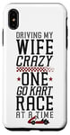 iPhone XS Max Go Kart Racing Wife Husband Vintage Driving My Wife Crazy Case